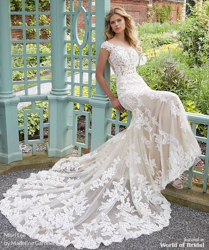 2019 fit and flare wedding dresses