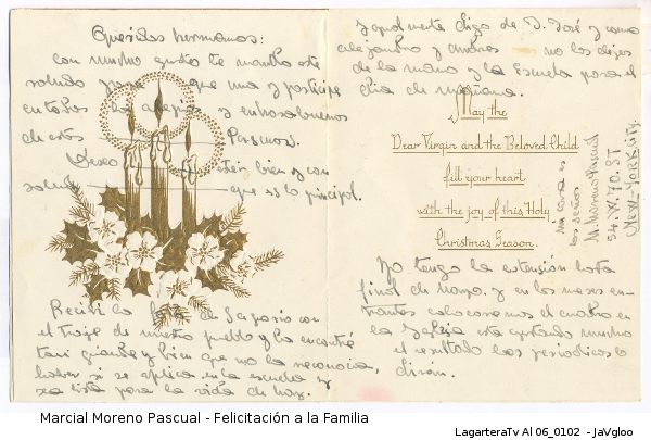 LagarteraTv Marcial Moreno Pascual Christmas a la Familia desde NewYork