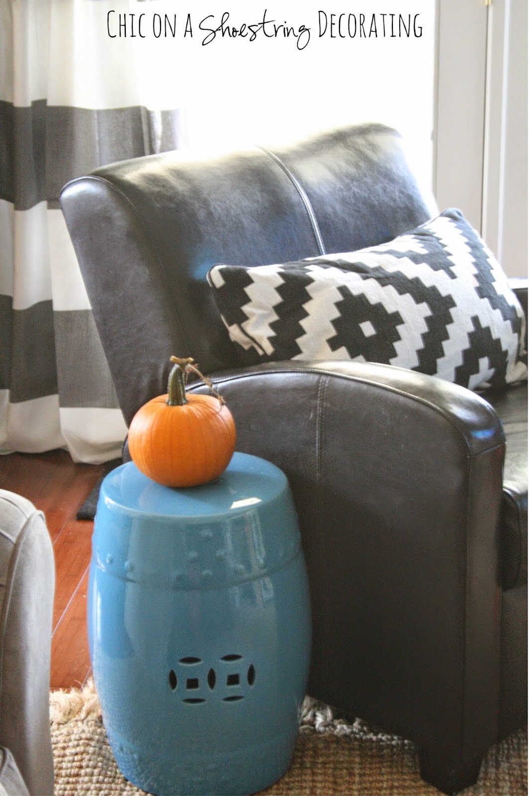 Chic on a Shoestring Decorating Black & Orange Fall Decor
