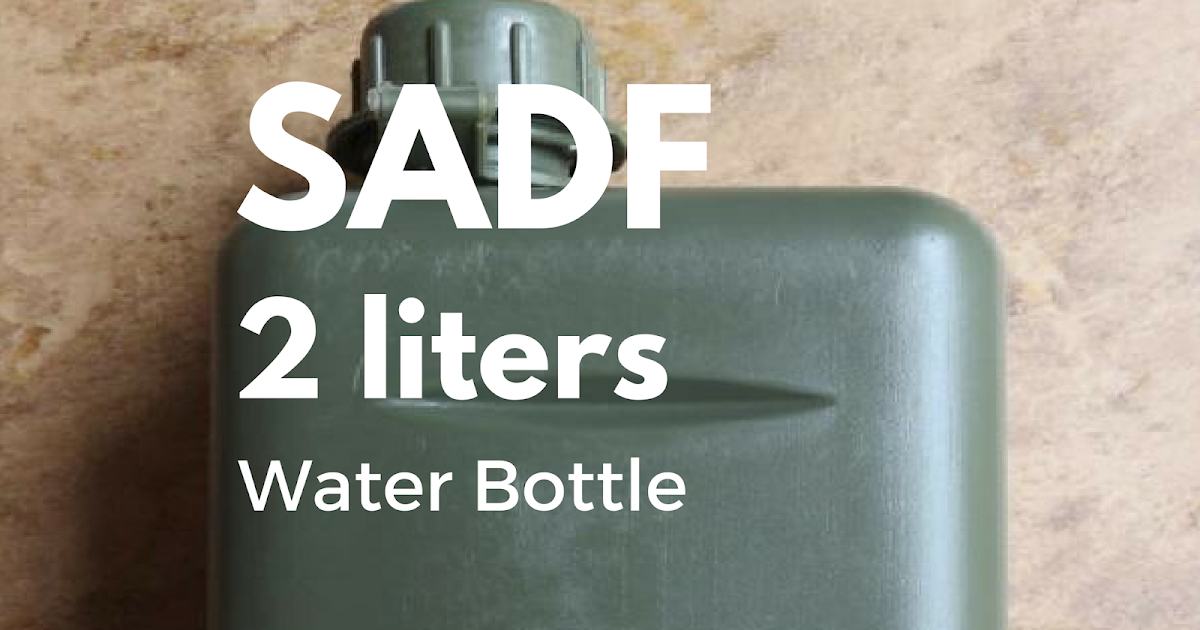 *2-PACK* 2L SADF SOUTH AFRICAN DEFENCE FORCE STYLE WATER BOTTLE CANTEEN 68oz