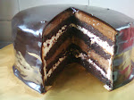 Double Chocolate Indulgence Cake available in round shape 9" & 7 "