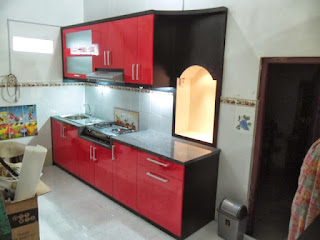 Koleksi Dapur Minimalis Warna Merah Nampak Cantik Modern Koleksi Dapur Minimalis Warna Merah