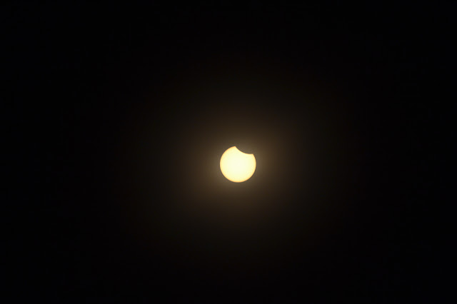 the sun has been nibbled