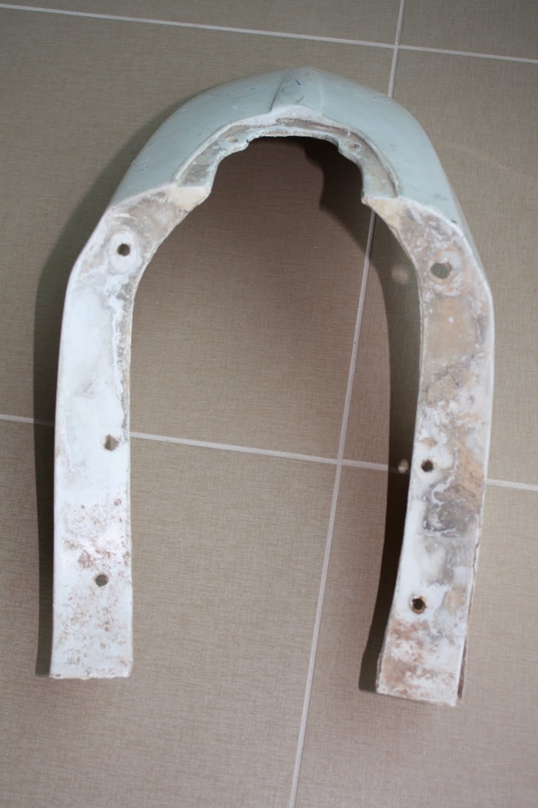 1962 Lambretta TV 175 Restoration Fiberglass Fender Repair