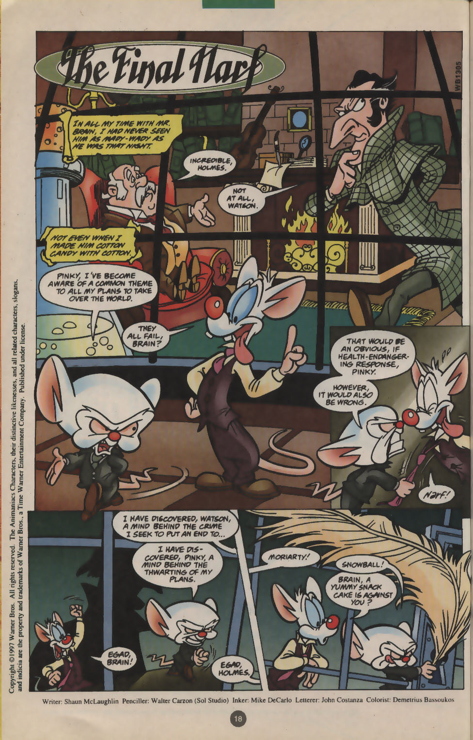Read online Pinky and The Brain comic -  Issue #11 - 14