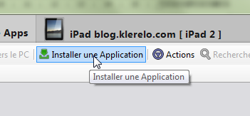 installation de l'homme de son ipad whatsapp