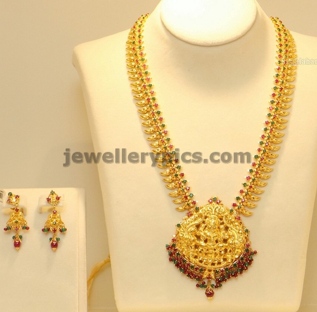 Lakshmi devi locket designs Clearance