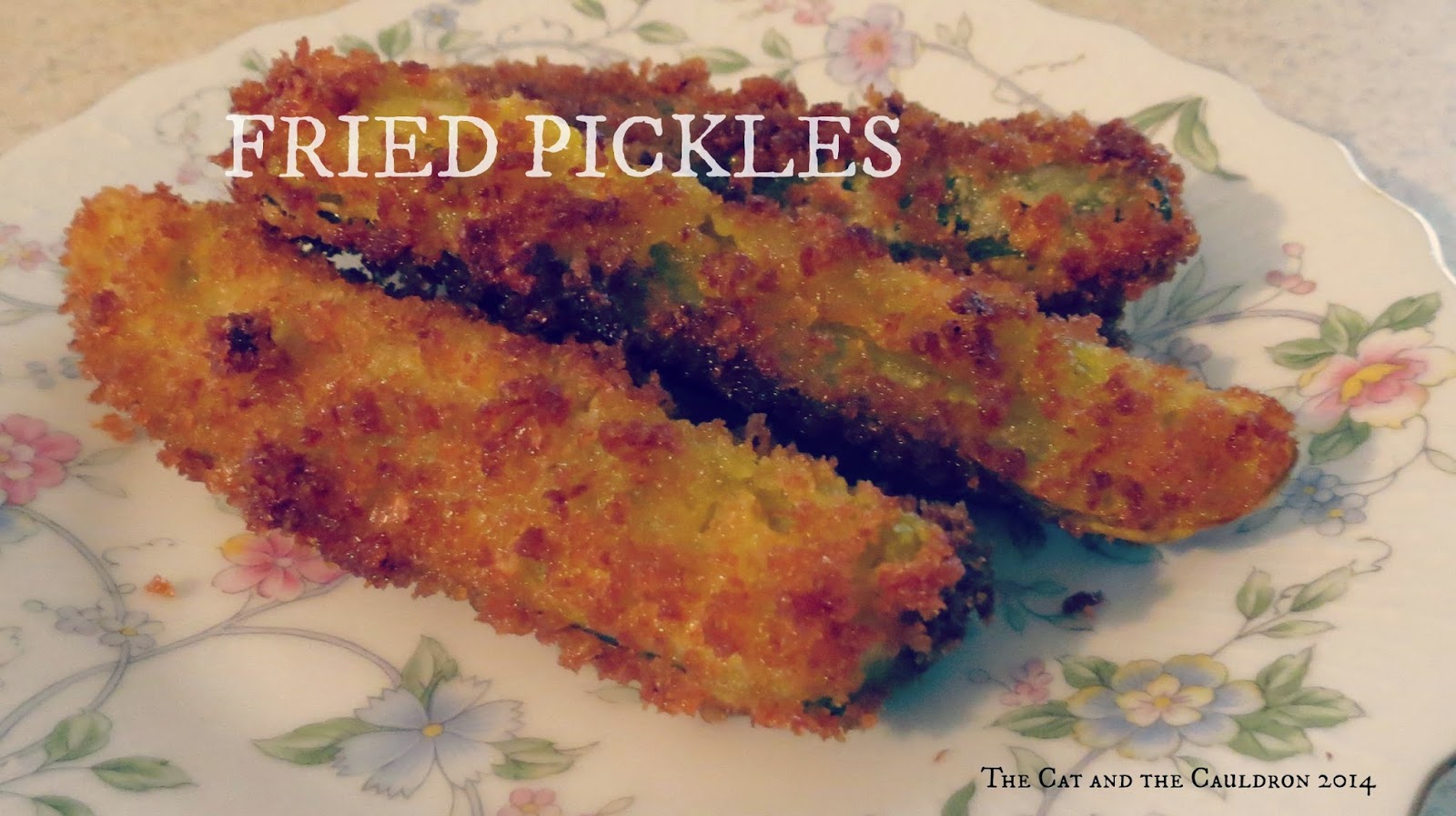 The Cat and the Cauldron Panko Fried Pickles