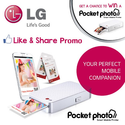  LG Pocket Photo Printer Like+Share & Win Promo