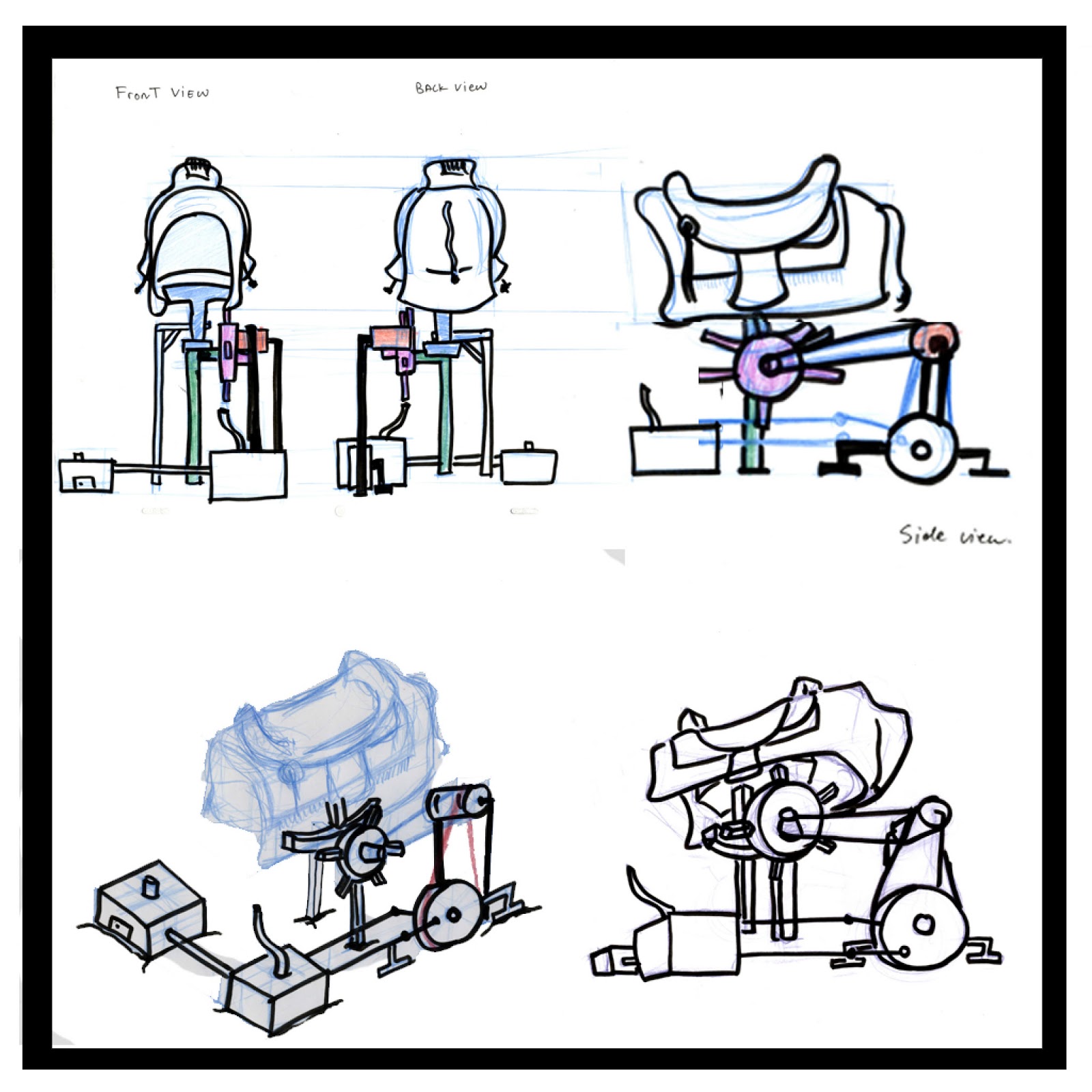 Shawn Ramcharan Art Concept art of 1800 mechanical bull A.K.A Bull Rush