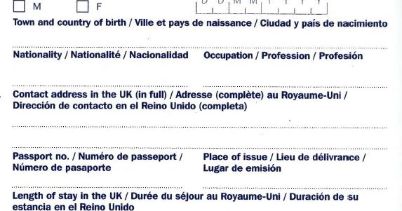英國人蔘 life in the uk 【英國】2019年走入歷史英國入境卡