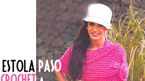 Estola al Crochet con diseño muy original / Paso a paso