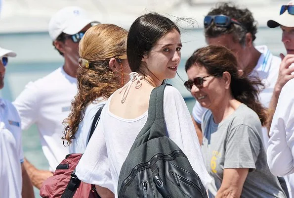 Infanta Elena of Spain and her daugther Victoria Federica Marichalar Borbon attended the training day of 37th Copa del Rey Mapfre Sailing Cup