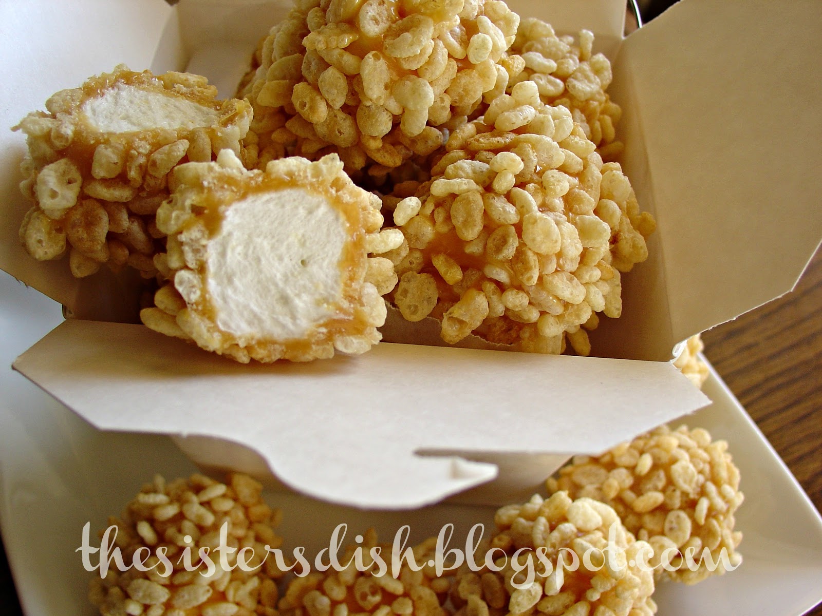The Sisters Dish Krispie Caramel Marshmallows