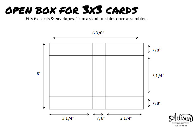 Open Box for 3x3 Cards ~ Susan Wong