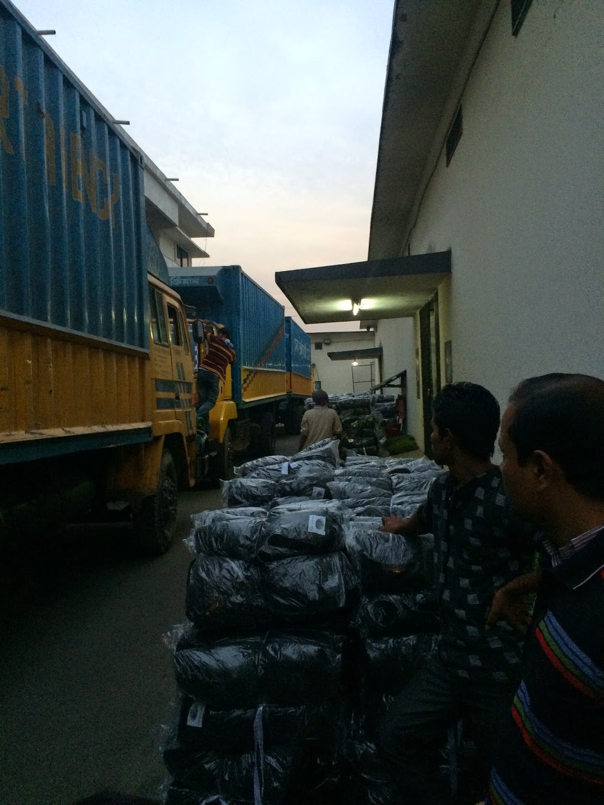 cargo vechile on emergency logistics service