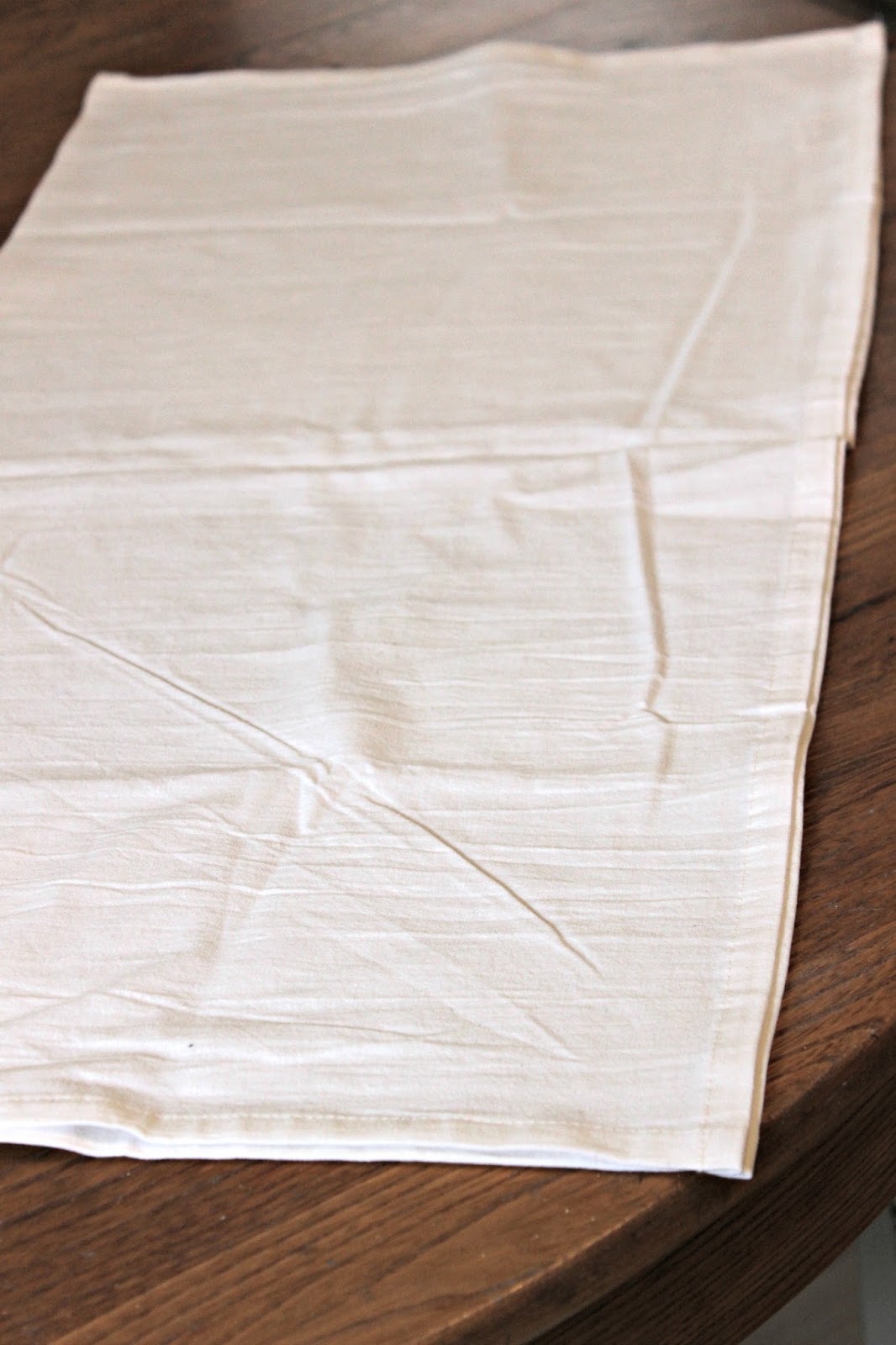 Buffalo Check Stenciled No Sew Flour Sack Towel Valances