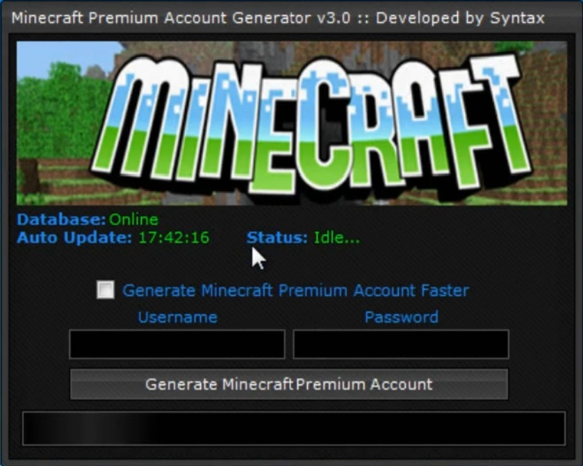 Minecraft Premium Accounts Generator 2013 Extended v2.3 | PrivateSoftware