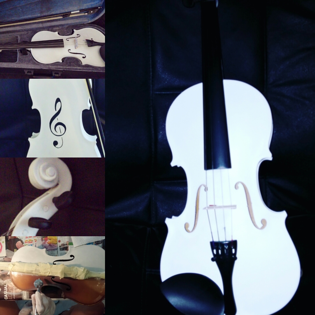 Airbrush violin-change colou