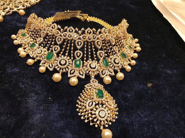 Heavy diamond set by sri mahalaxmi jewellers