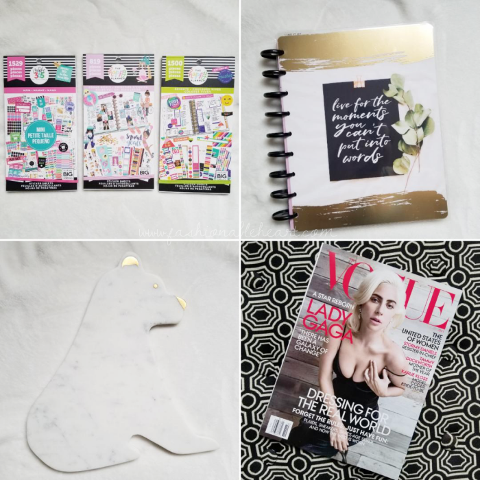 bblogger, bbloggers, bbloggerca, canadian beauty blogger, lifestyle, southern blog, what i got for christmas, 2018, gifts, holiday, happy planner, mini mom, sticker book, squad goals, brights, horizontal planner, chapters, chapters indigo, marble, polar bear, board, lady gaga, vogue, stocking stuffers