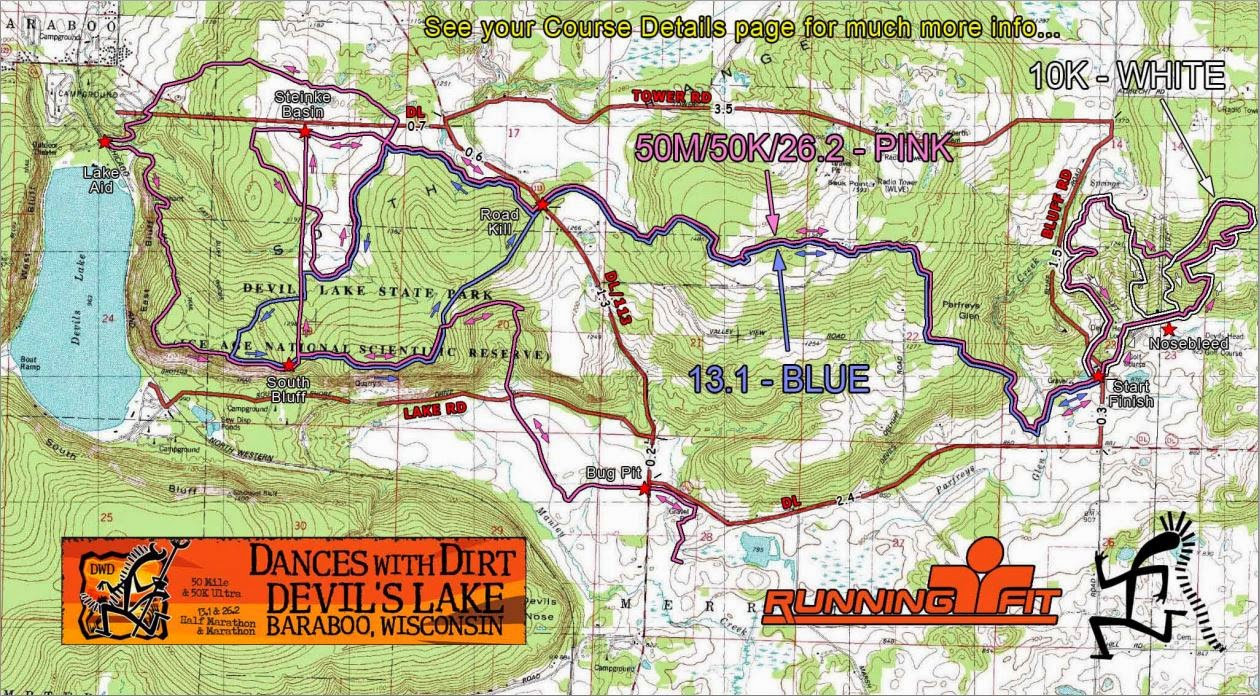 Oh, the places you'll go... Dances with Dirt Devil's Lake 50 Miler