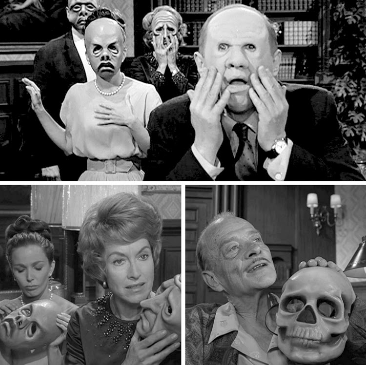 A Vintage Nerd, Vintage Blogger, Vintage Blog, The Twilight Zone, The Twilight Zone The Masks, Rod Serling, Sixties TV Shows, Retro Scifi, The Masks, Rod Serling TV, Scifi TV Shows, Twilight Zone Inspiration
