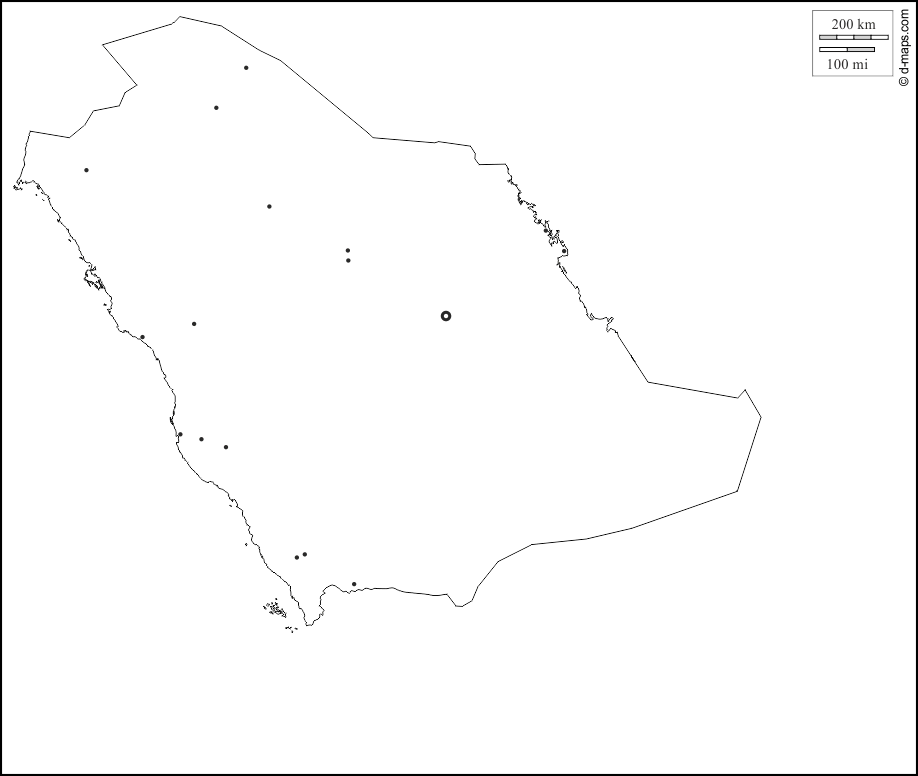 مجموعة خرائط صماء للمملكة العربي ة الس عودي ة المعرفة الجغرافية