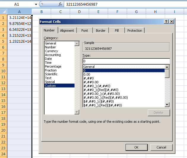 Cara Menampilkan Bilangan Yang Panjang Dalam Sel Excel