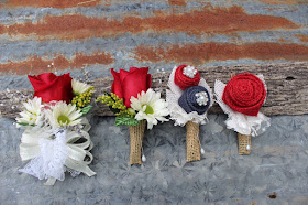 rustic corsages