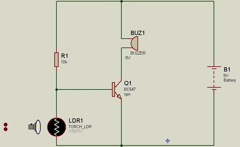 Door Security Alarm Circuit Diagram