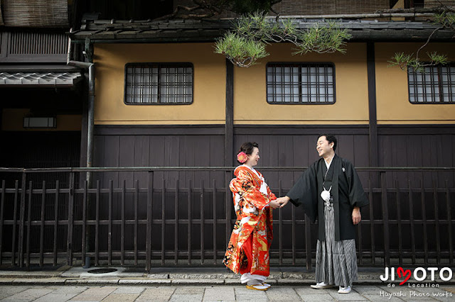 京都での前撮りロケーション撮影
