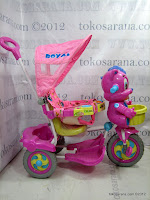 Sepeda Roda Tiga Royal RY9982CJ Baby Tom dengan Mainan Interaktif, New Canopy dan Jok Kain