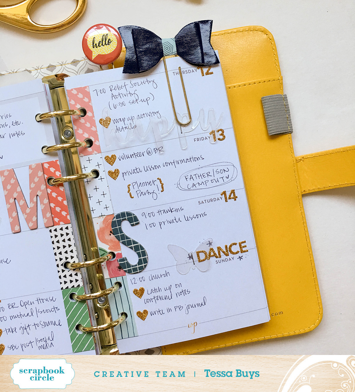 Precocious Paper This Week in my Planner Scrapbook Circle