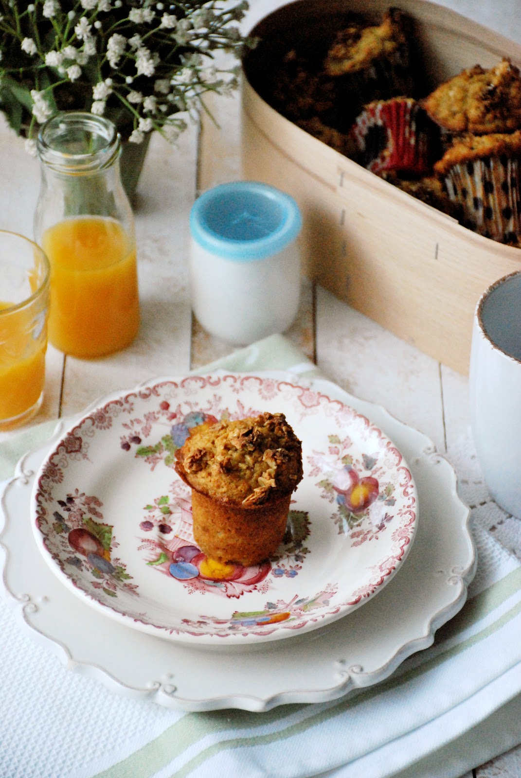 Muffins de manzana y canela con harina de coco — Chez Silvia