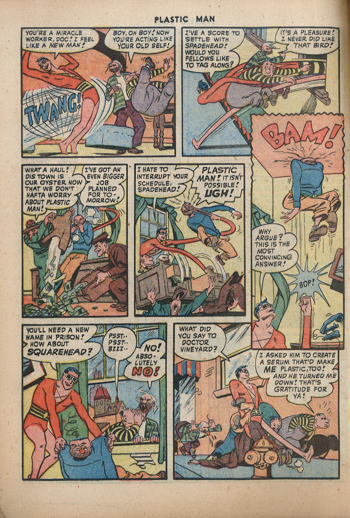 Read online Plastic Man (1943) comic -  Issue #12 - 14