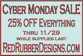  Cyber Monday Sale at Red Rubber Designs!