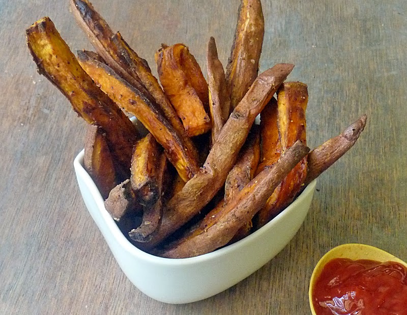 Healthy Baked Sweet Potato Fries | by Life Tastes Good are good for you! YES! You can eat french fries! And they taste so good, they'll likely become your go-to french fry. They certainly have in our house! #Side #SuperFood