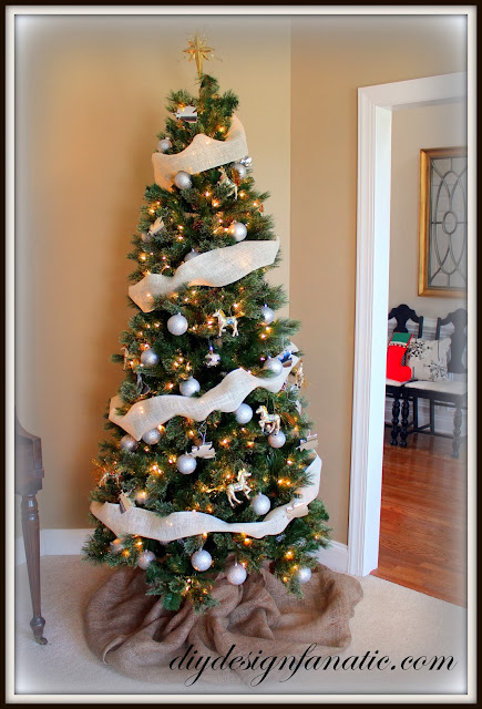 Christmas, Christmas tree, cottage,cottage style, farmhouse, farmhouse style, diyDesignFanatic.com