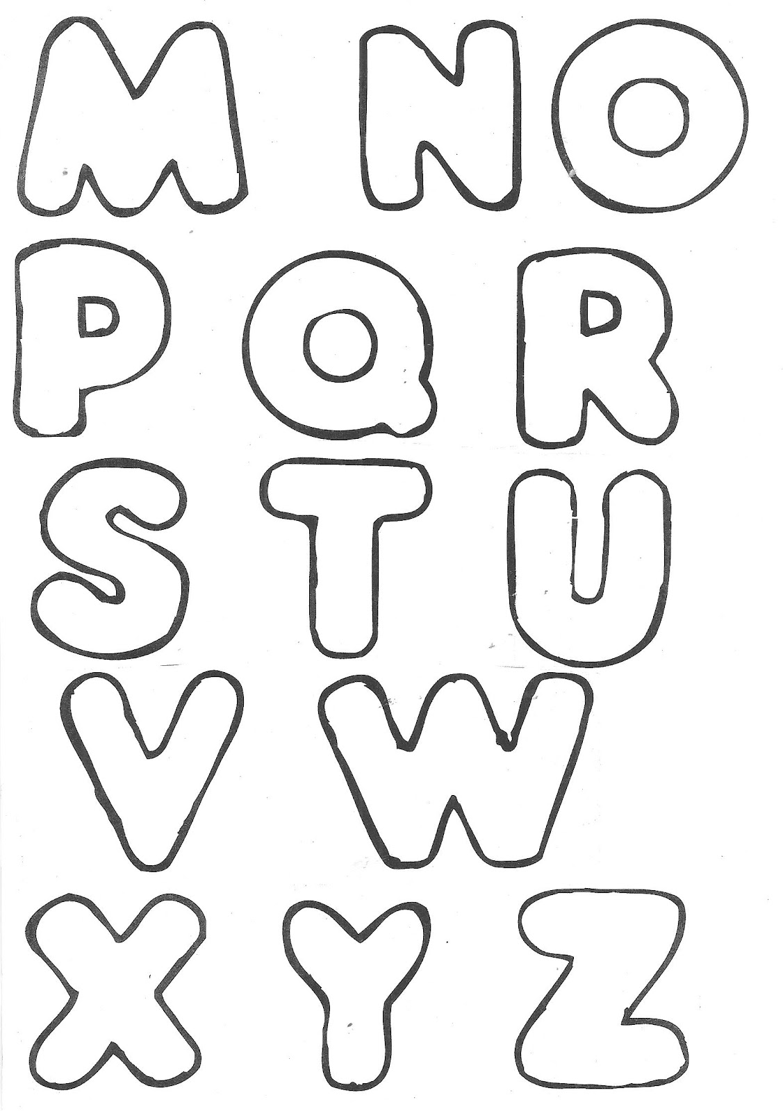 Molde De Letras P Imprimir _ Moldes de letras para imprimir e recortar ...