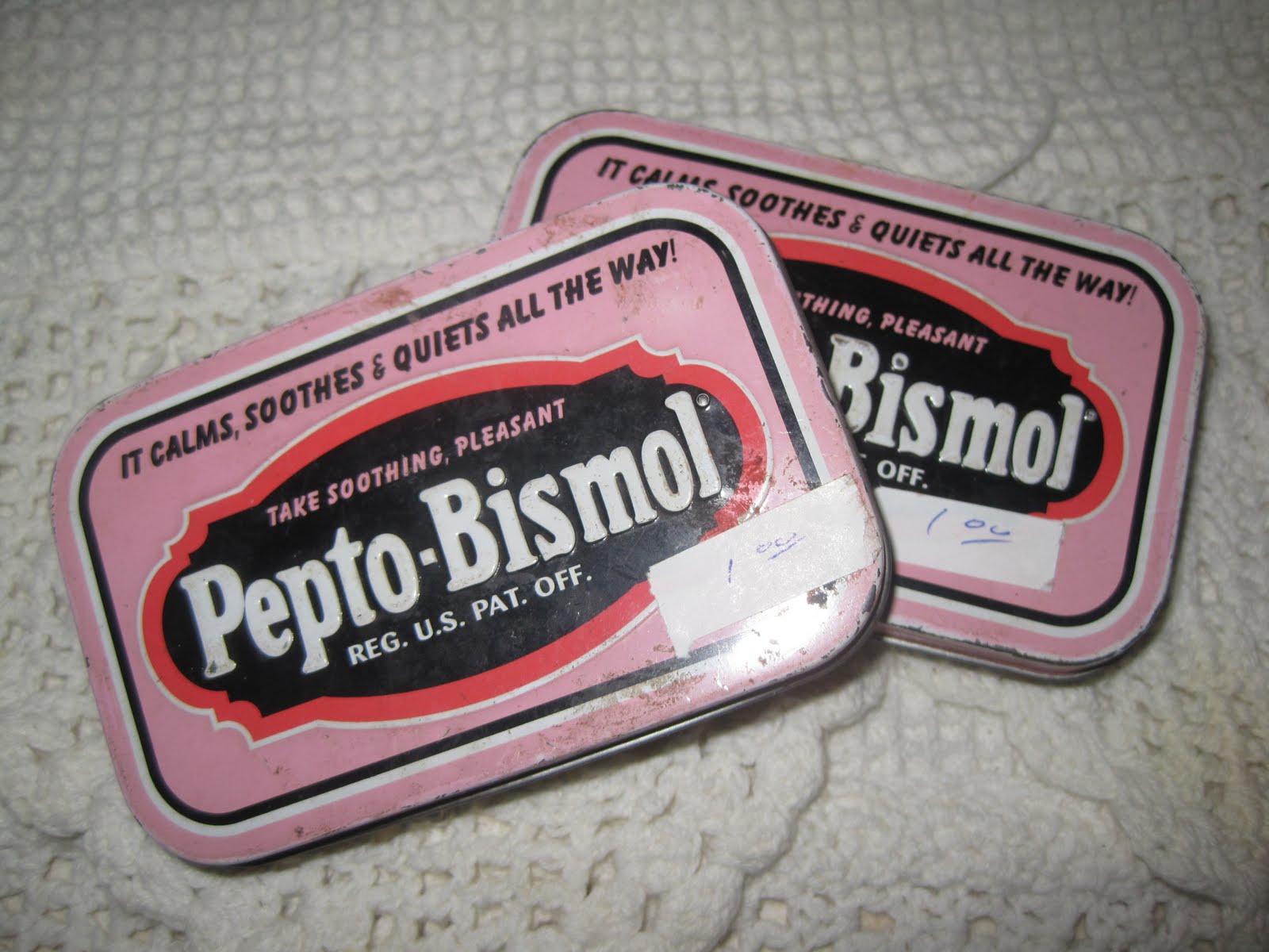 Shabby Pink World Vintage PeptoBismol