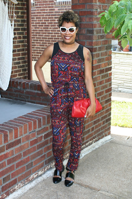forever 21 tribal jumpsuit