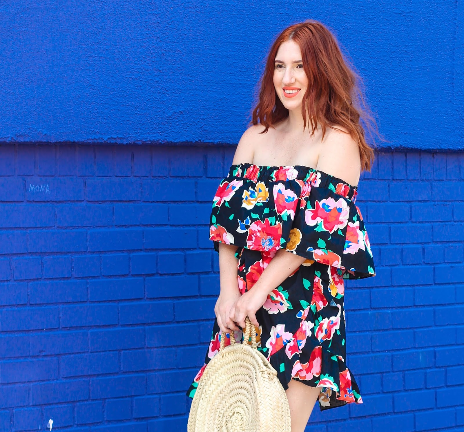 The Cutest $33 Floral Off The Shoulder Dress - TfDiaries