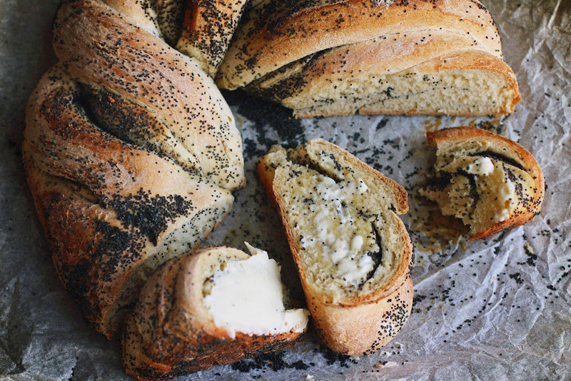 Milk and Honey Poppy Seed Twist Bread