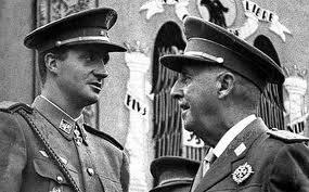 El dictador Franco con el rey Juan Carlos