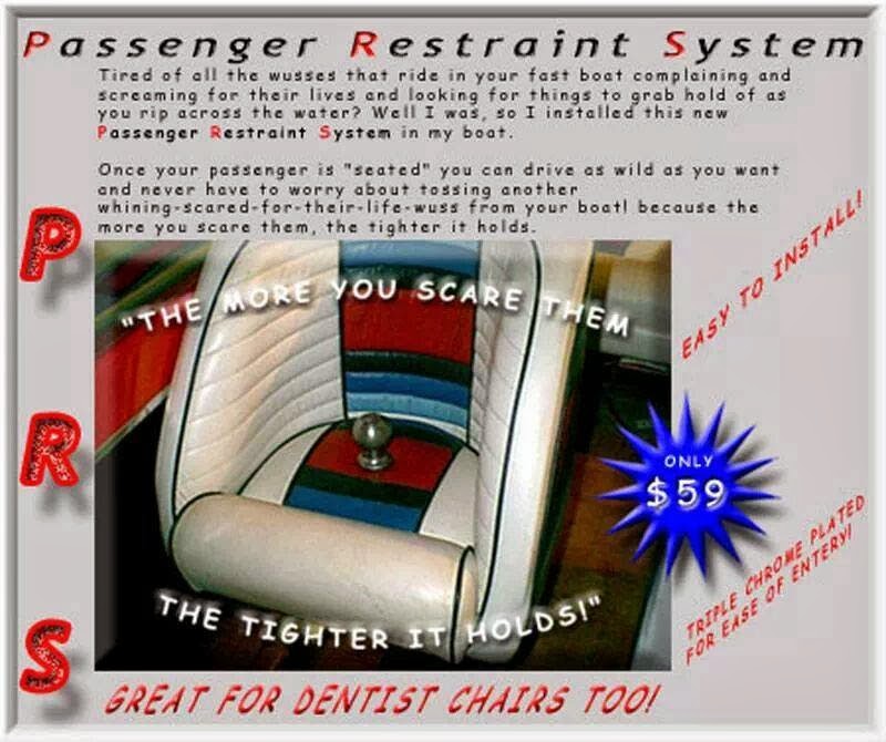 AUSSIE SKIBOATS PASSENGER RESTRAINT SYSTEM