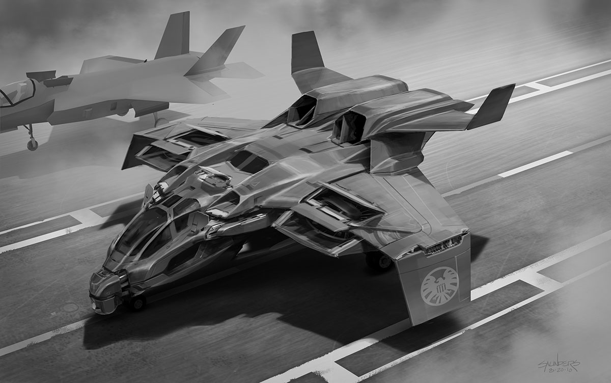 Phil Saunders' Random Stuff Quinjet early development.