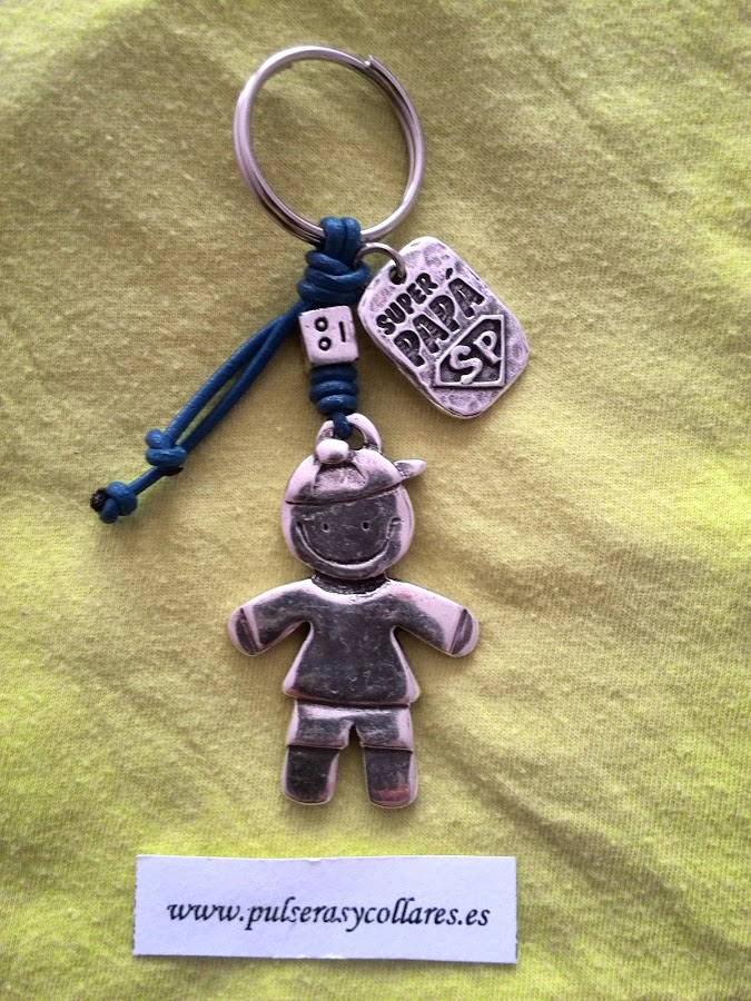 llavero chapa super papa