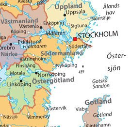 Karta över Stockholm City Rutt | Karta över Sverige, Geografisk, Fysisk