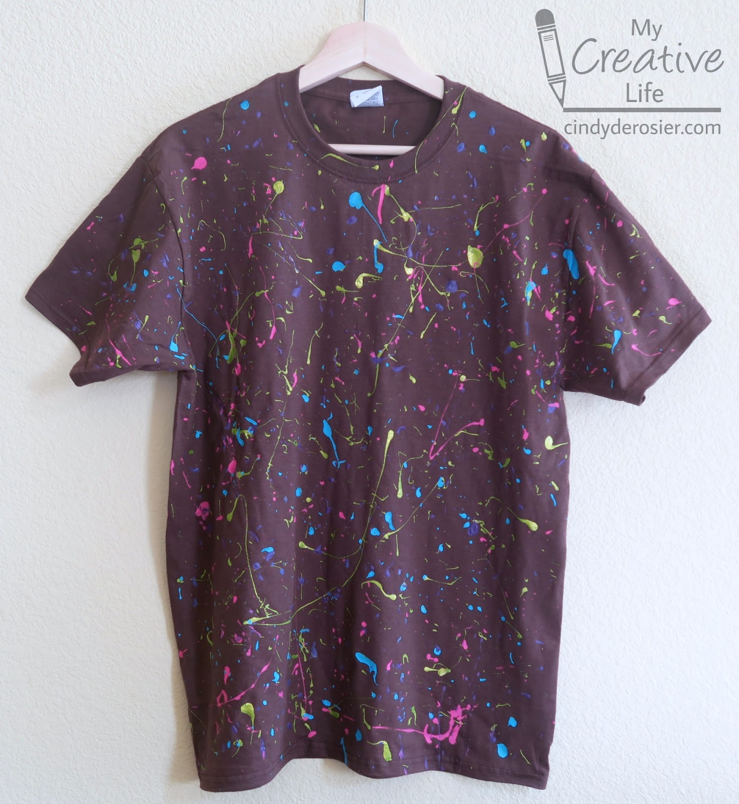 Cindy deRosier: My Creative Life: Splatter Paint T-Shirt